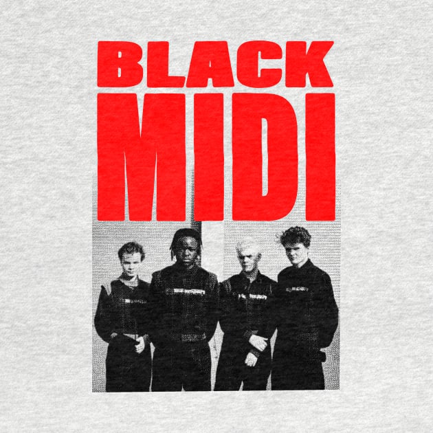 BLACK MIDI VINTAGE DESIGN by SOMASHIRTS